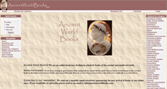 Desktop Screenshot of ancientworldbooks.com